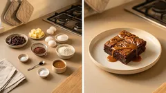 Fudgy Brownies mit Salzkaramell – so gelingt der glänzende Bakery-Look zuhause