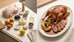 Gans mit Backpflaumen und Äpfeln – so wird sie außen knusprig und innen saftig