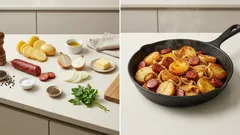 Bratkartoffeln mit Chorizo: knusprig aus der Pfanne, perfekt für den Feierabend